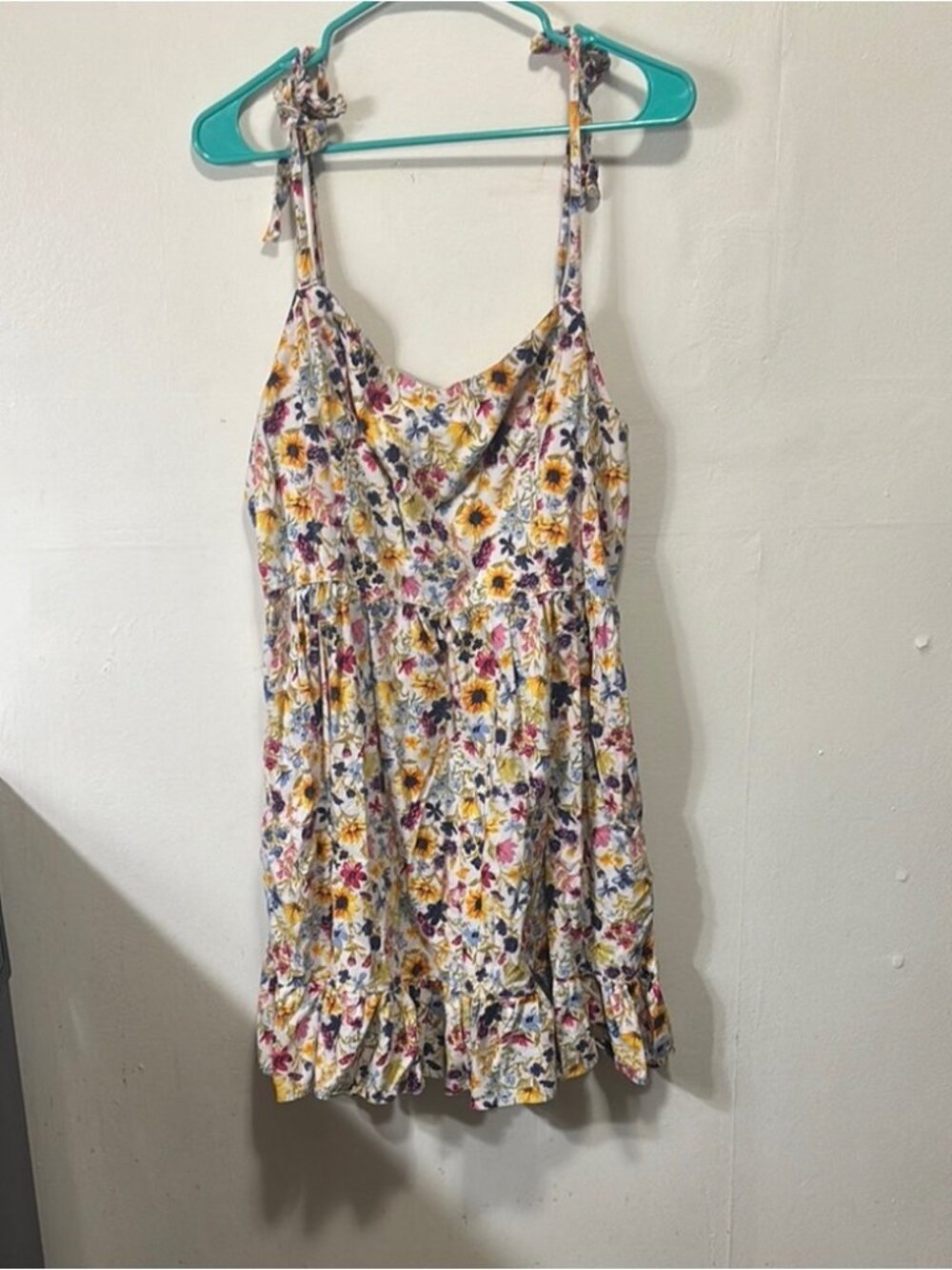 Floral Mini Dress - Multicolor flowers